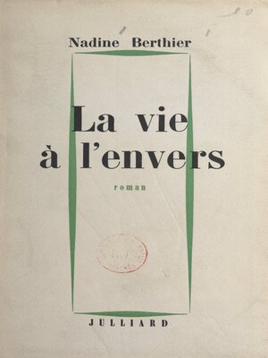 cover image of La vie à l'envers